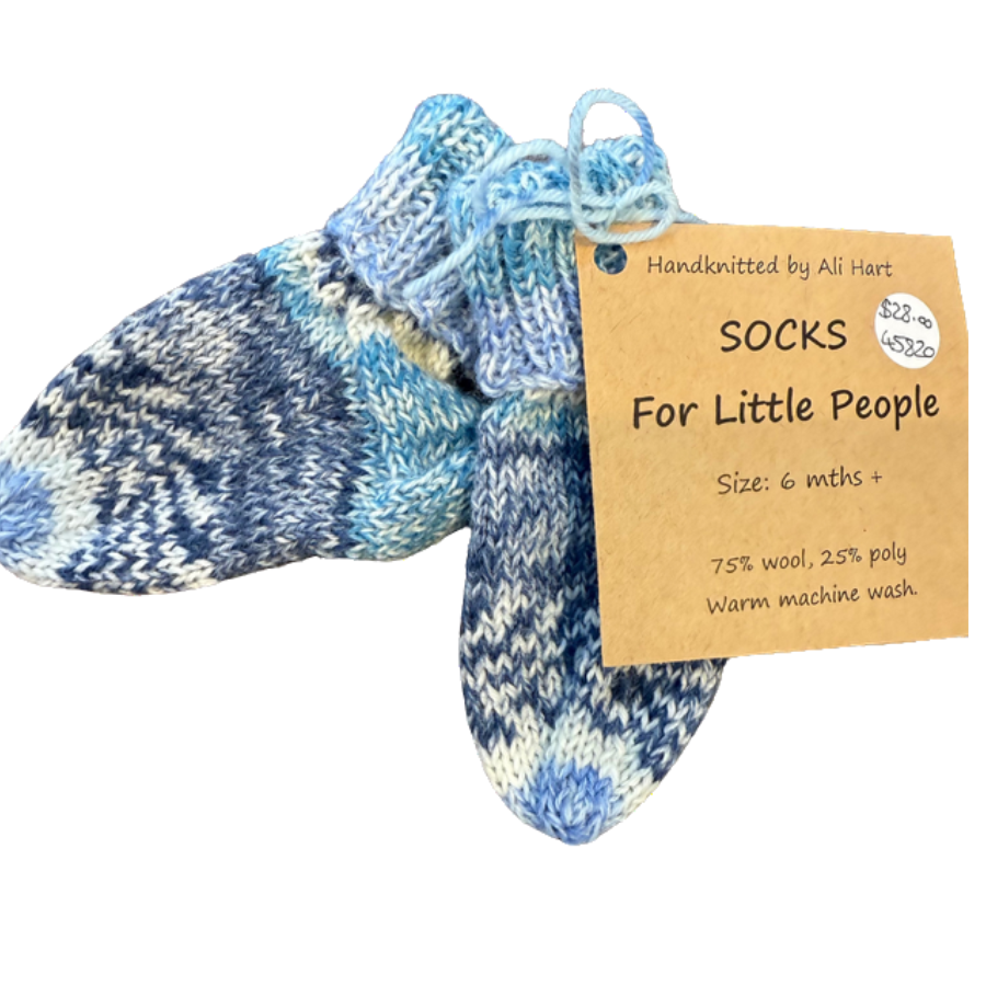 Hand Knitted Socks Size 6 Months