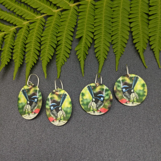 Garden Glory - Fairy Wren Earrings