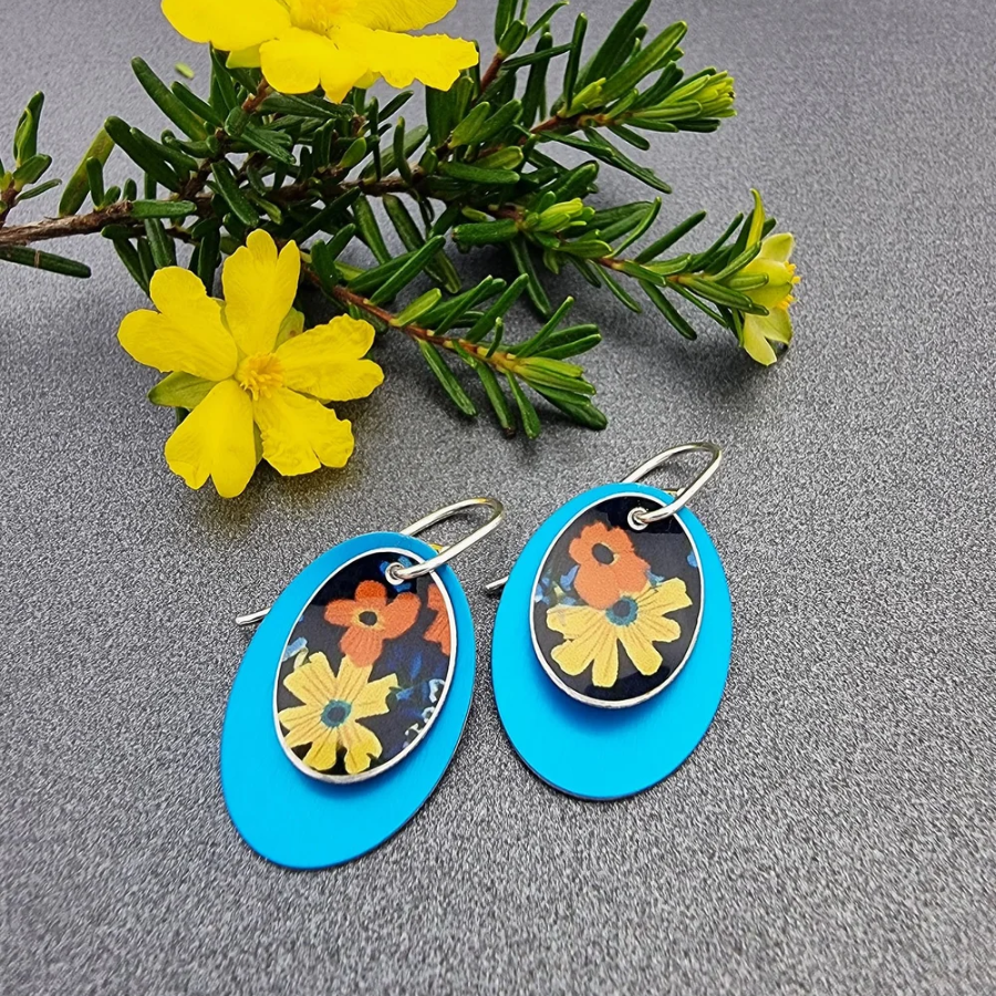 Florette Double Disc Earrings