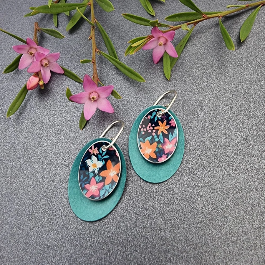 Florette Double Disc Earrings