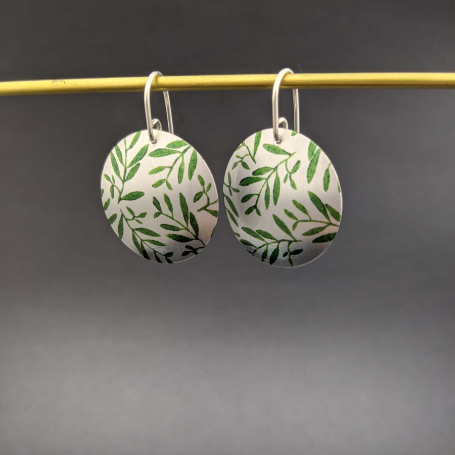 Foliage- Round Earring Drops *