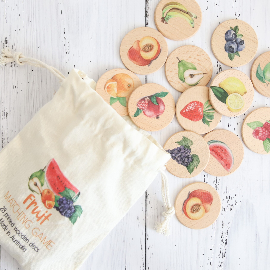Wooden Disc Memory Games