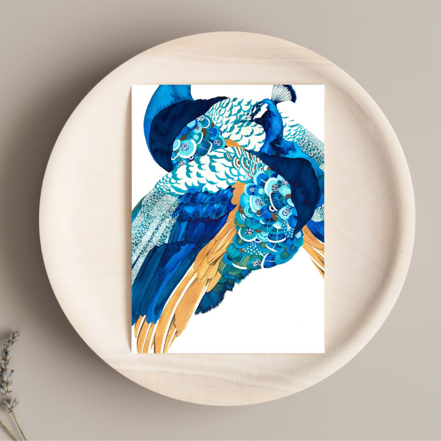 Peacock Card