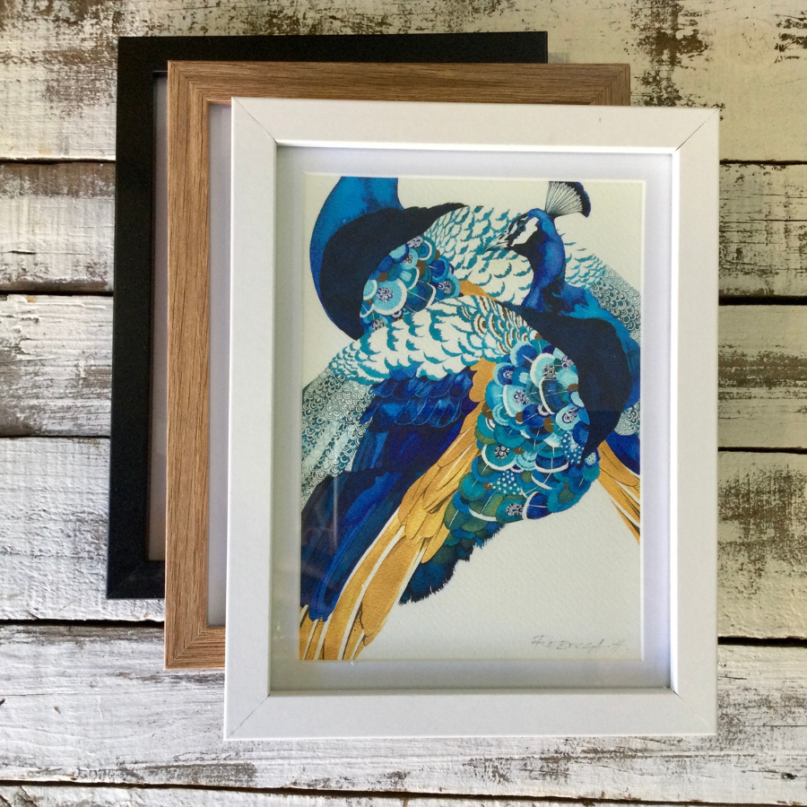 A5 Framed Prints - Feathers Collection
