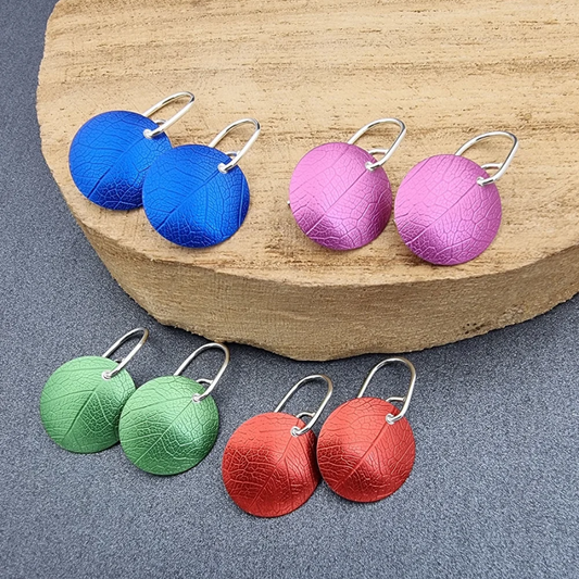 Spring Fling - Leaf print Earrings