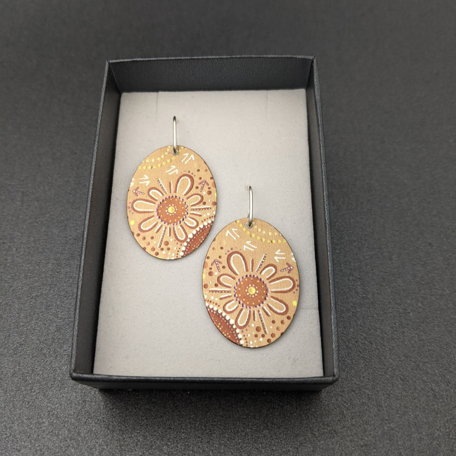 Community Spirit - Oval Shape Earrings