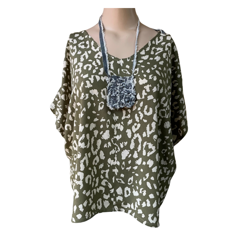Rayon loose fit top