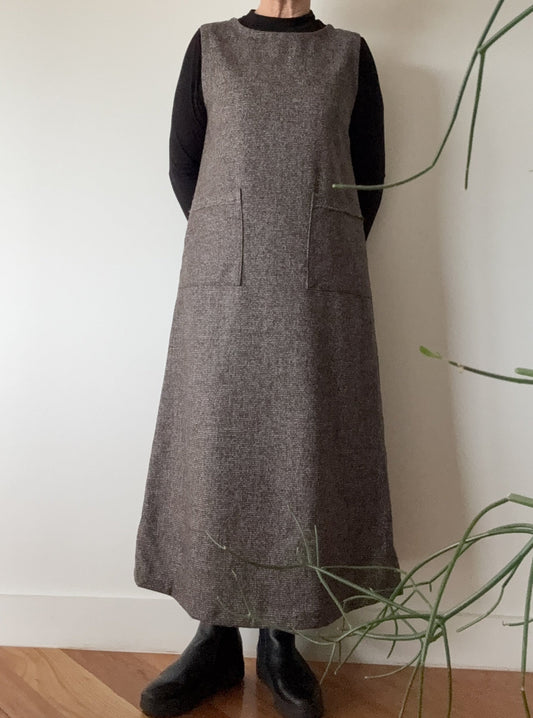 Wool Pinafore Dress