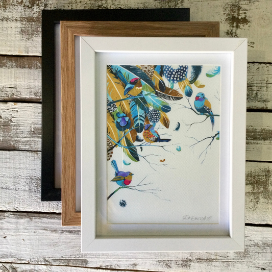 A5 Framed Prints - Small Birds Collection