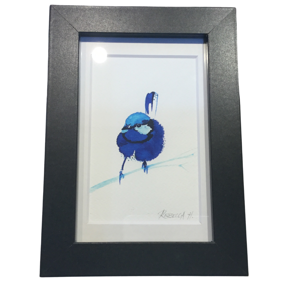 Framed Blue Wren