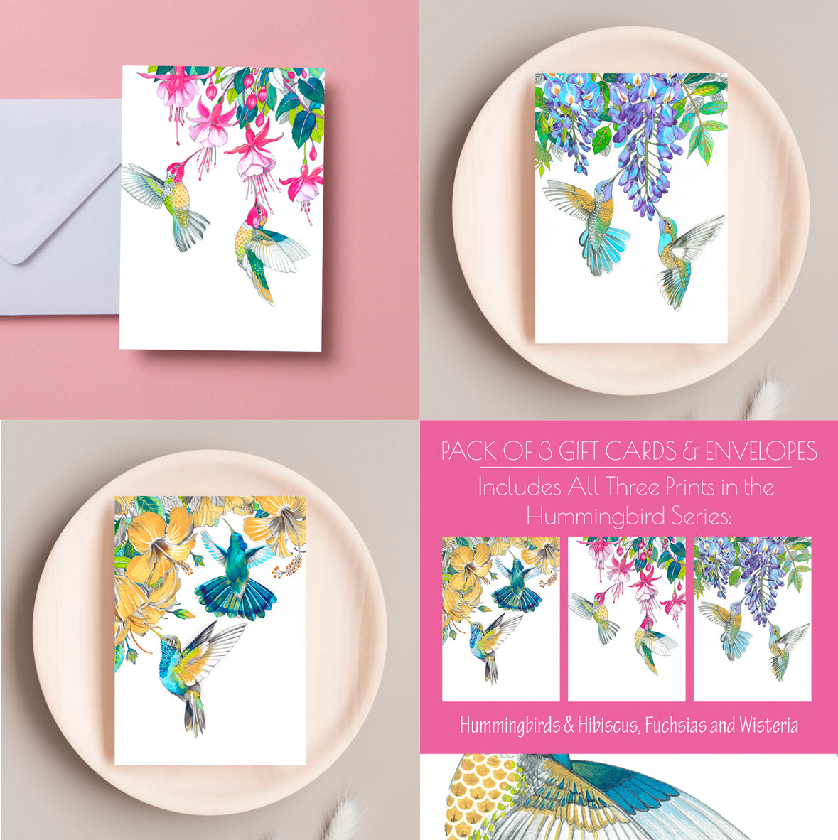 Hummingbirds Card Set 3 Pack