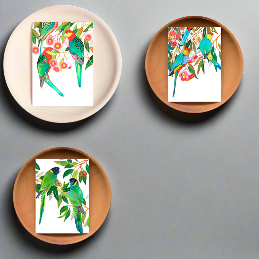 Australian Bird Cards 3 pack