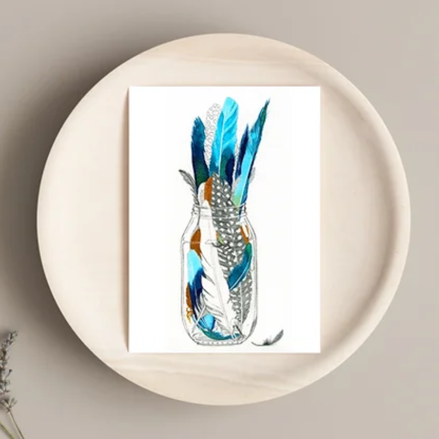 Feather Cards - Rebecca Heggers