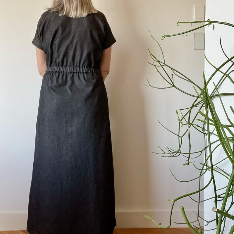 Black Chambray Dress