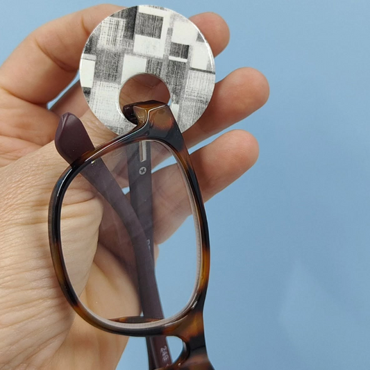Glasses Holding Brooches