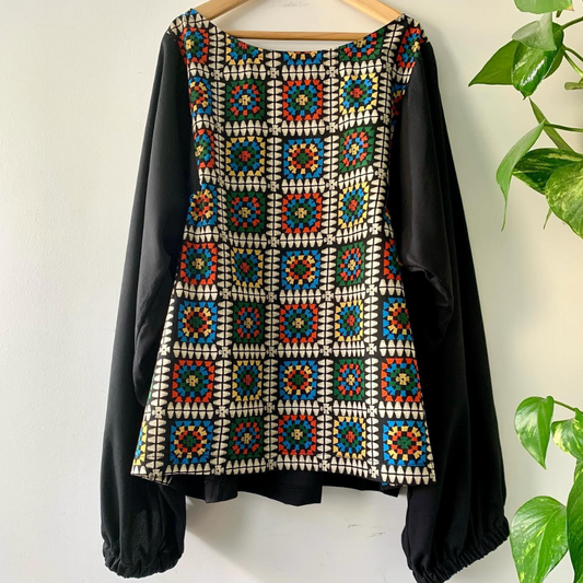 Black Crochet Chris Top - SALE