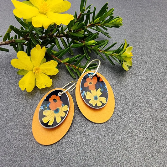 Florette Double Disc Earrings
