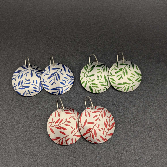 Foliage- Round Earring Drops