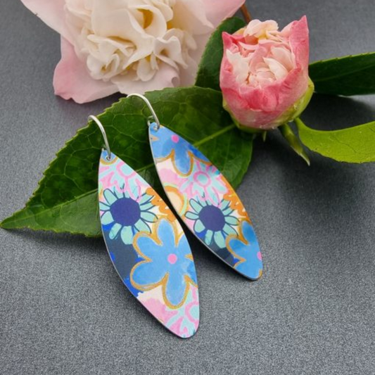 A Forever Flowers - Long Drop Earrings