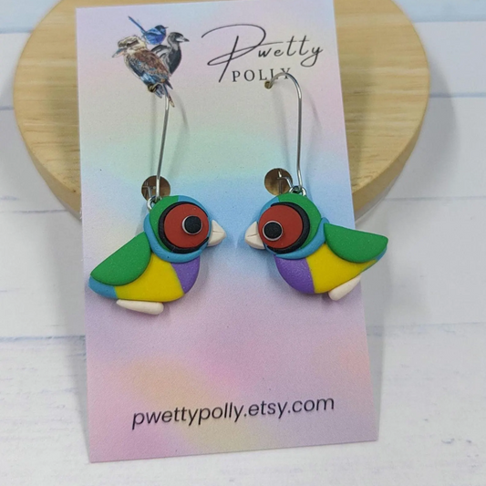 Gouldian Finch Dangles