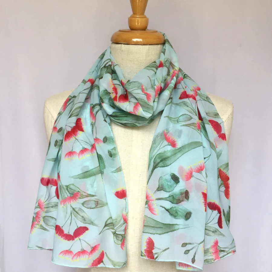 Scarf - Australian Gum Blossom Scarf Mint
