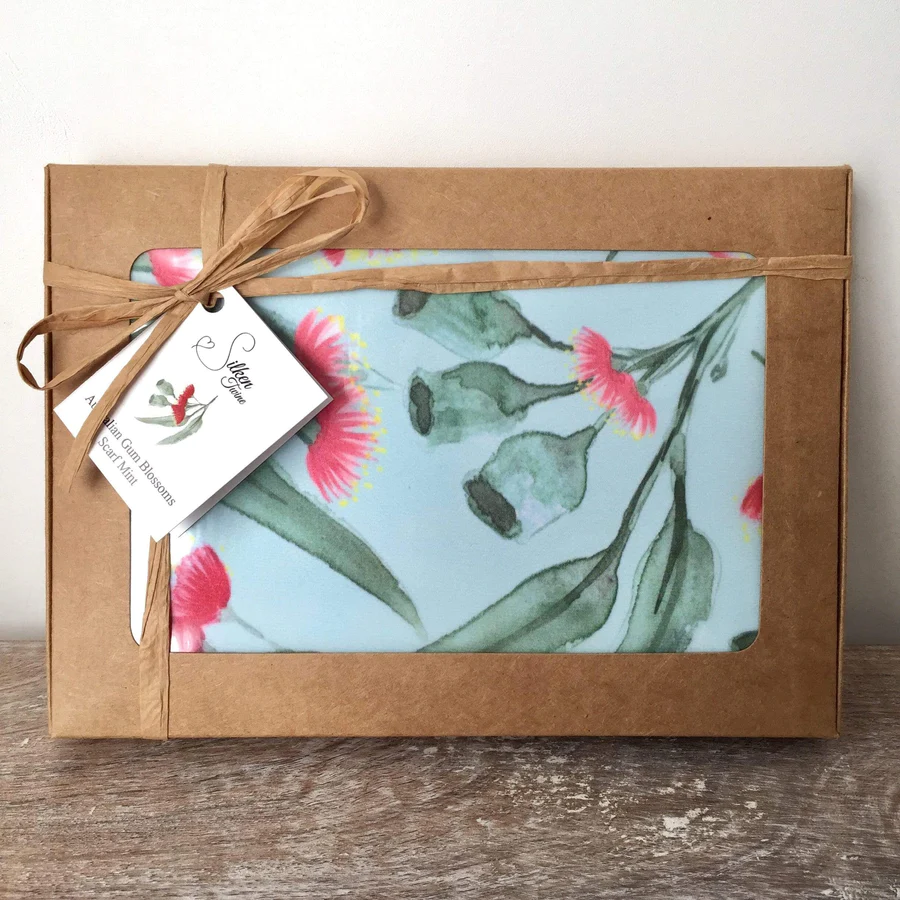 Scarf - Australian Gum Blossom Scarf Mint