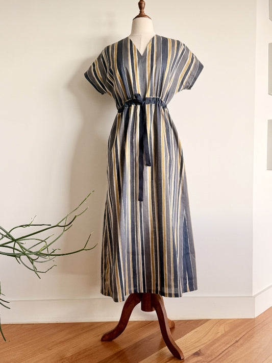 Japanese Cotton Striped Dress 