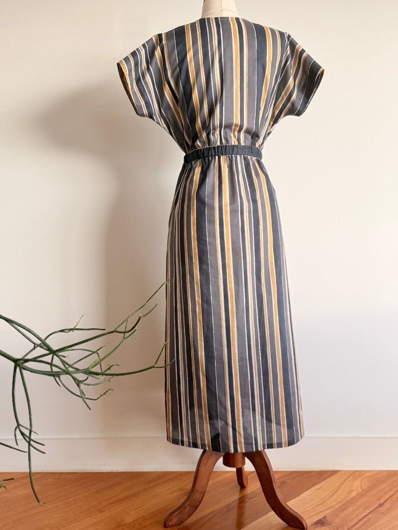 Japanese Cotton Striped Dress 