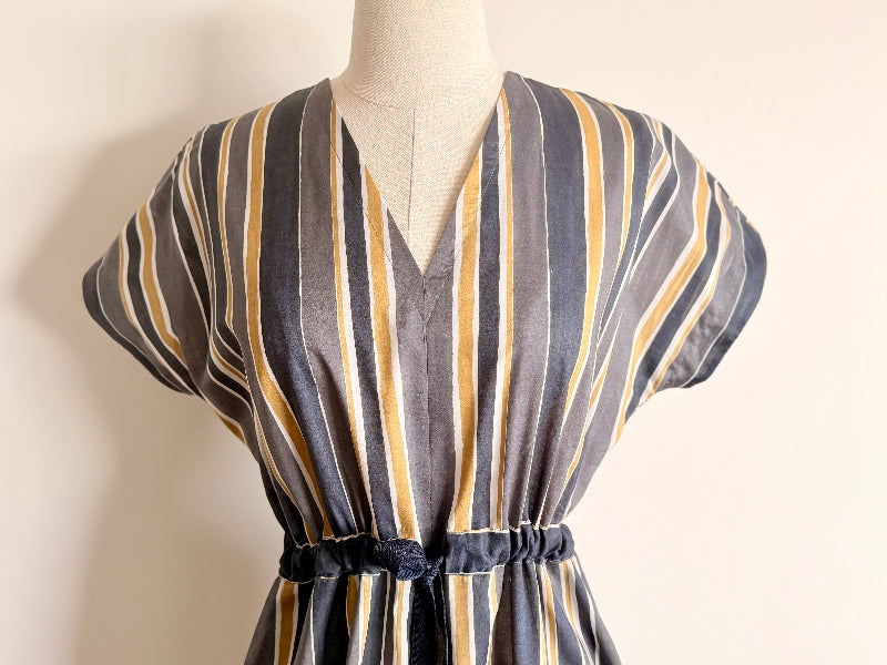 Japanese Cotton Striped Dress 