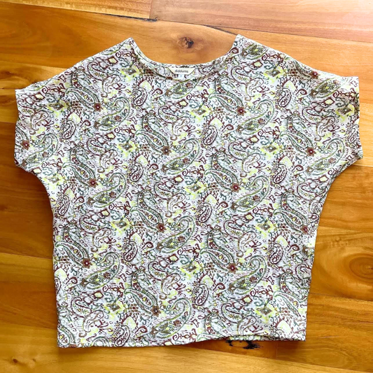 Linen Paisley Top