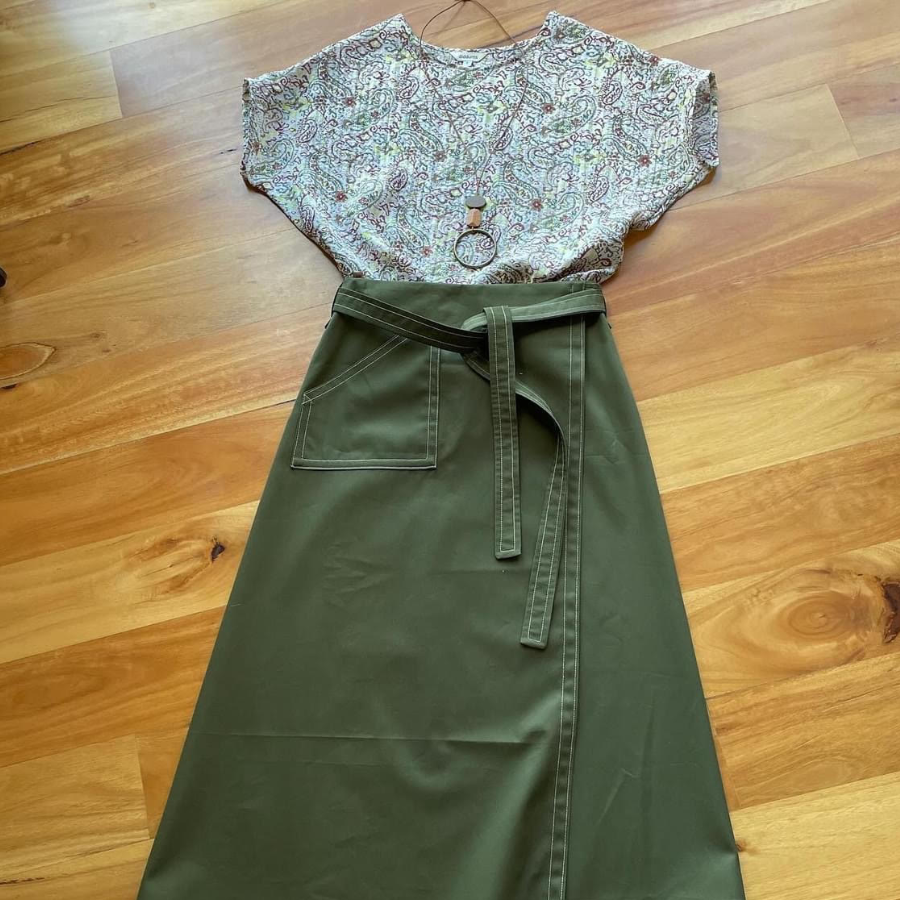 Linen Paisley Top
