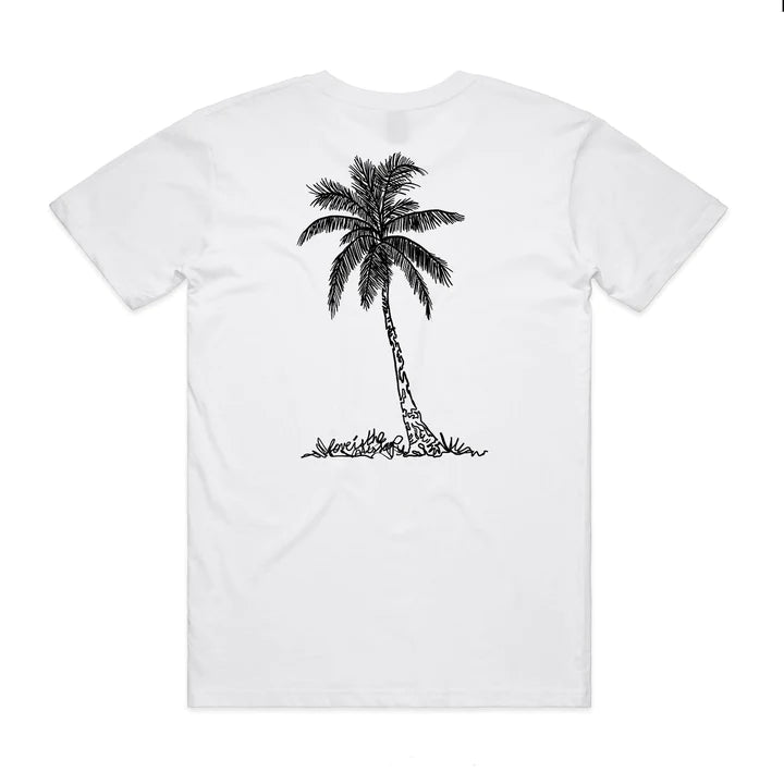 Men's Printed T Shirt - Original Artwork - Palm Tree