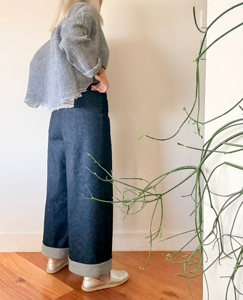 Super Stretch Wide Leg Jeans