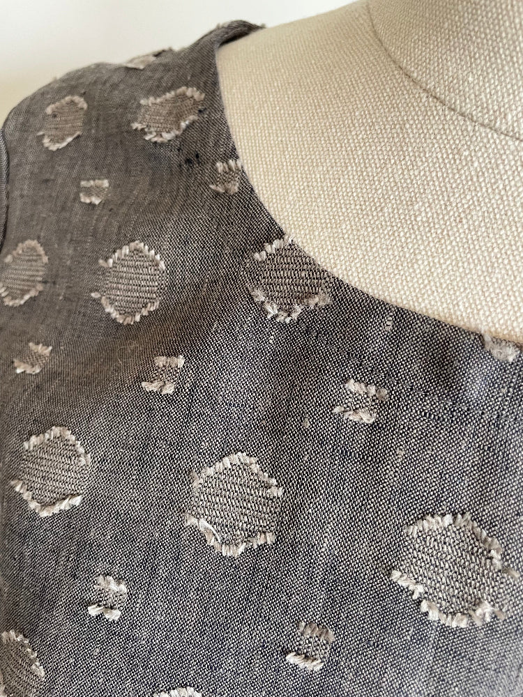 Textured Linen Top