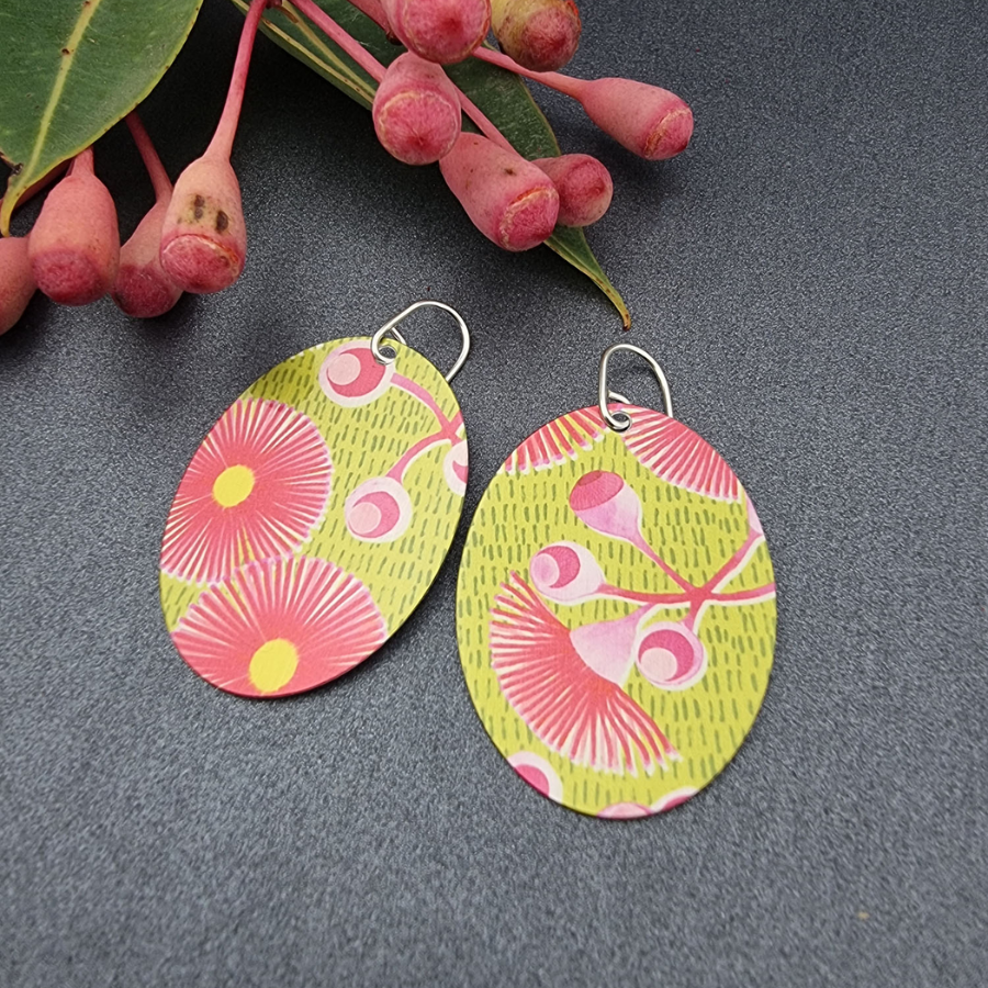 A Bush Walk Range -  Large Oval Earrings