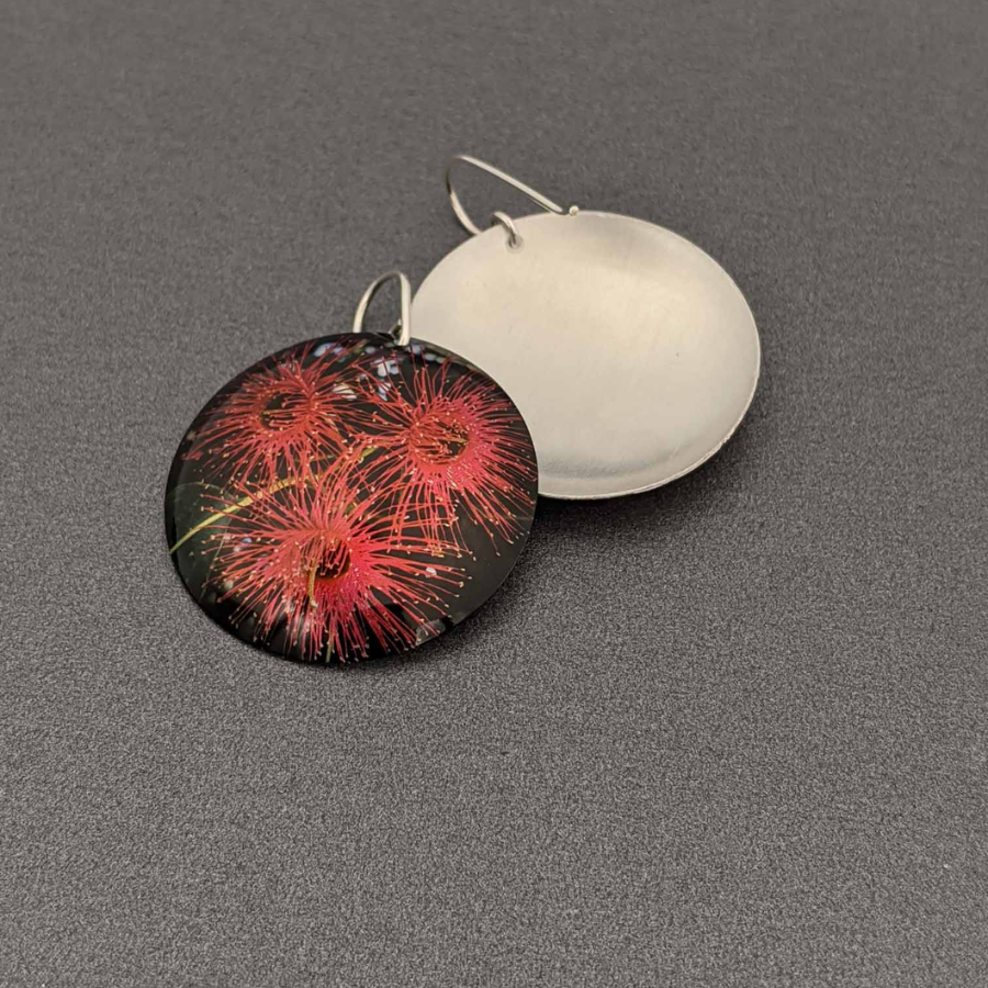 Aussie Bush - Large Domed Florence Earrings