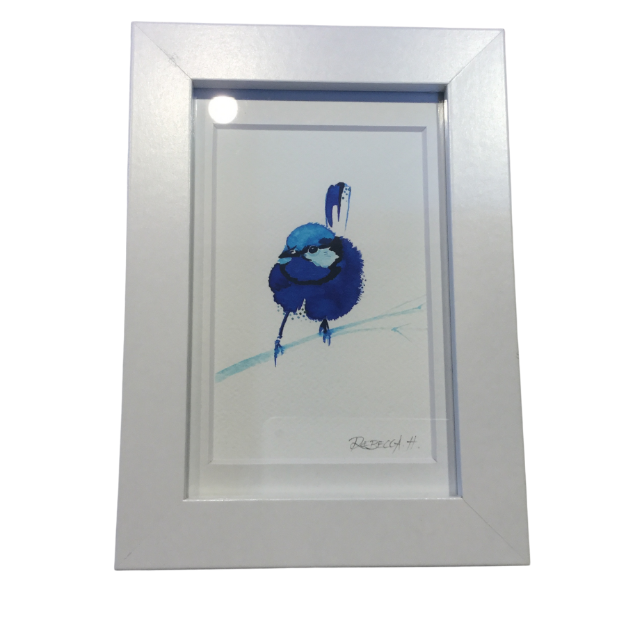 Framed Blue Wren