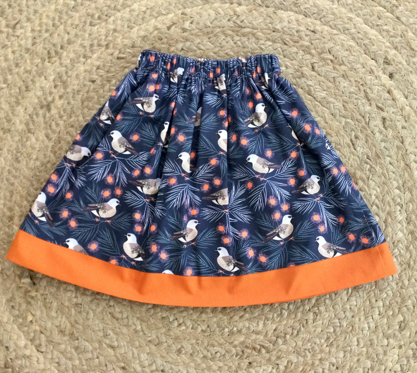 Bright Birds and Sunflowers Reversible Skirts