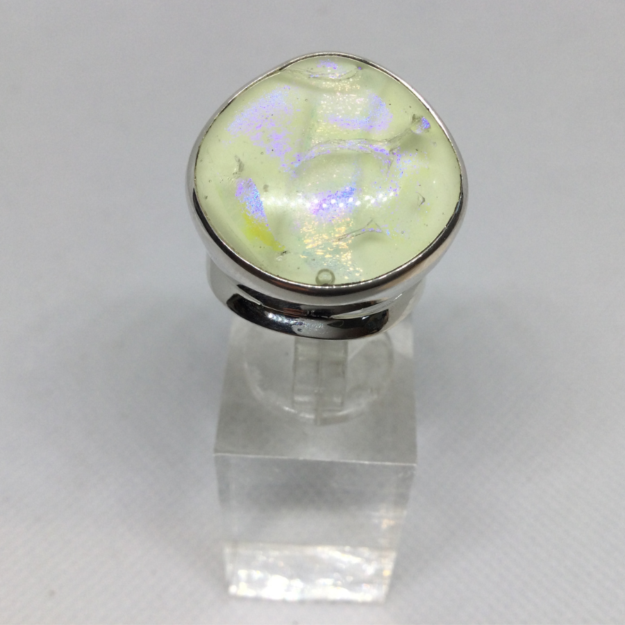 Adjustable Glass Ring - Milky Way
