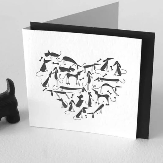 Puppy Love Card Black