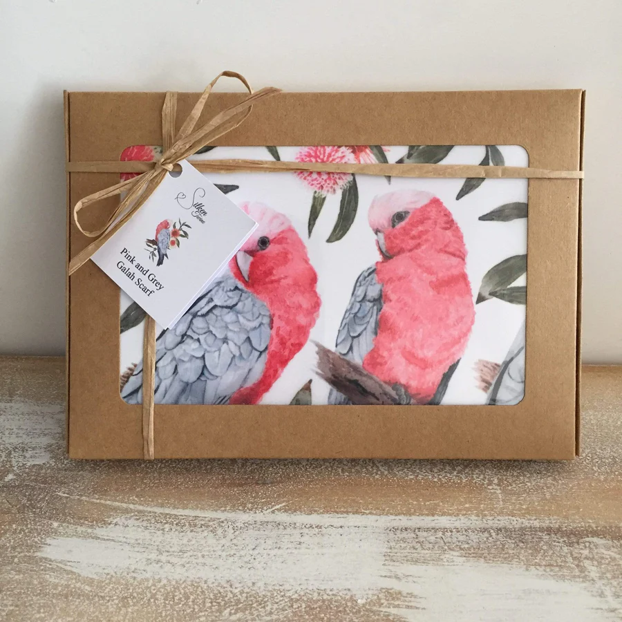 Scarf - Australian Pink and Grey Galah