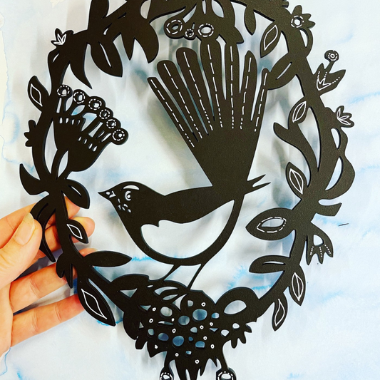 Wood Cut Outs - Willy Wagtails